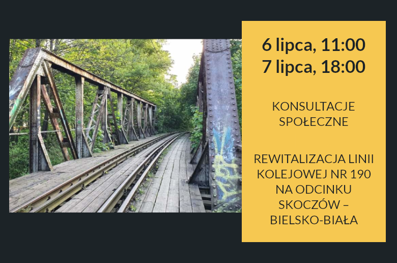 Linia kolejowa Skoczów – Bielsko-Biała: konsultacje społeczne. Nowe materiały