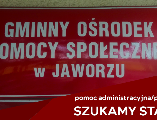 Obraz główny aktualności o tytule GOPS w Jaworzu pilnie szuka stażysty 