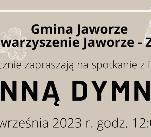 Obraz główny aktualności o tytule Anna Dymna ponownie w Jaworzu 