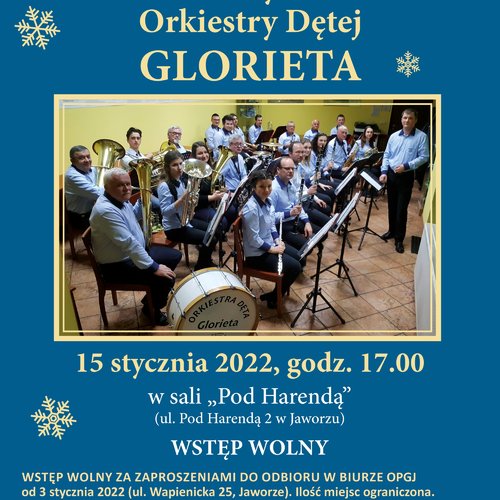 Obraz główny aktualności o tytule 15.01.2022 – Noworoczny koncert orkiestry dętej Glorieta 