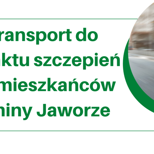 Obraz główny aktualności o tytule Uwaga! Transport do punktu szczepień! 