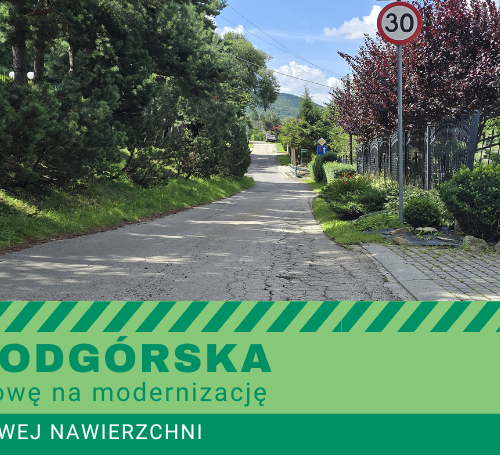 Obraz główny aktualności o tytule Modernizacja ulicy Podgórskiej – podpisano umowę z wykonawcą 