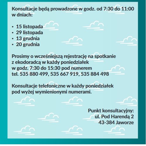 Obraz główny aktualności o tytule Konsultacje z doradcą ds. energii i klimatu 