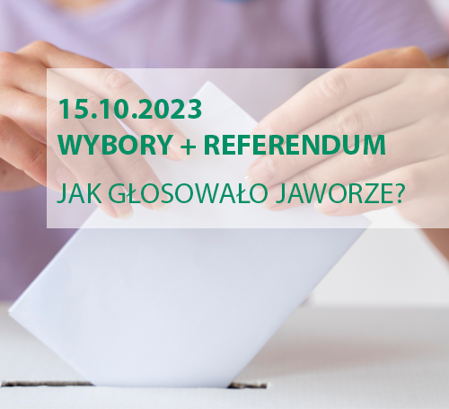 Obraz główny aktualności o tytule Wybory parlamentarne i referendum – wyniki w Jaworzu 