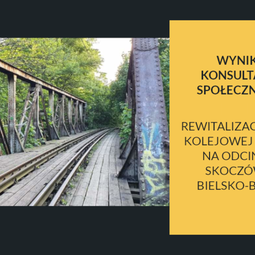 Obraz główny aktualności o tytule Rewitalizacja linii kolejowej nr 190 – wyniki konsultacji społecznych 