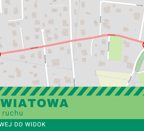 Obraz główny aktualności o tytule UWAGA – Remont ul. Kwiatowej 