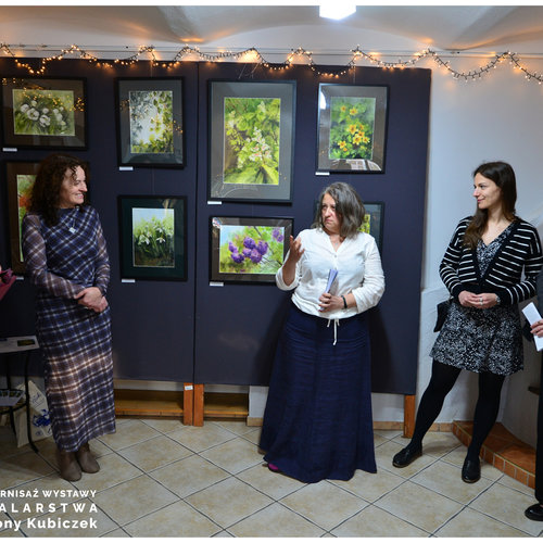Obraz główny aktualności o tytule Wernisaż wystawy Ilony Kubiczek w Galerii Sztuki na Zdrojowej 
