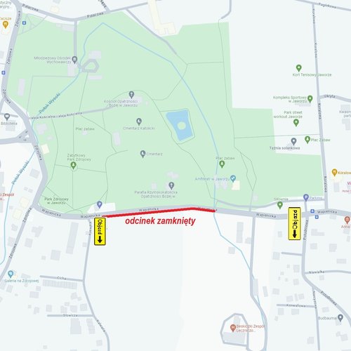 Obraz główny aktualności o tytule Zamknięcie dla ruchu ulicy Wapienickiej 