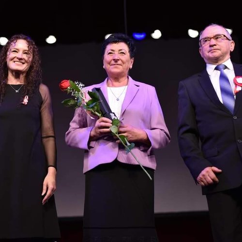Obraz główny aktualności o tytule Janina Czader z Laurem Srebrnej Cieszynianki 