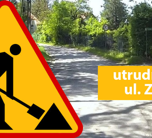 Obraz główny aktualności o tytule Ul. Zdrojowa – prace drogowe, utrudnienia w ruchu 