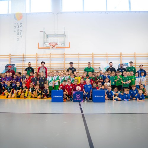 Obraz główny aktualności o tytule Turniej piłkarski dla najmłodszych 