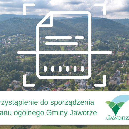 Obraz główny aktualności o tytule Przystąpienie do sporządzenia planu ogólnego Gminy Jaworze: informacja dla mieszkańców 