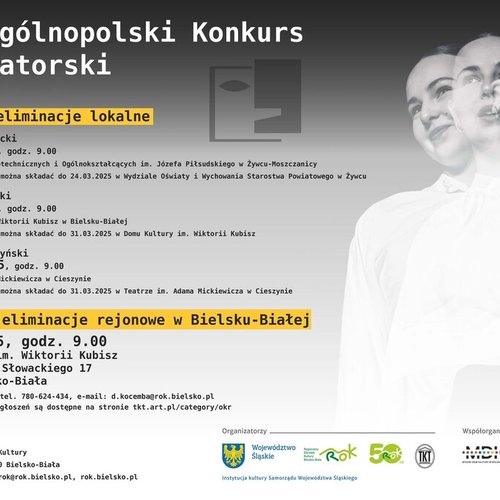 Obraz główny aktualności o tytule Zaproszenie na 70. Ogólnopolski Konkurs Recytatorski 