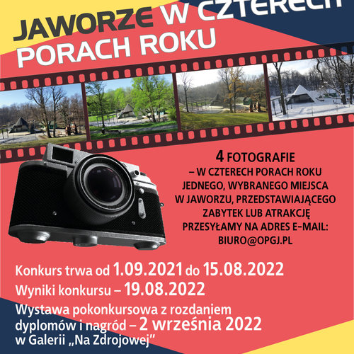 Obraz główny aktualności o tytule Jaworze w czterech porach roku - konkurs fotograficzny 
