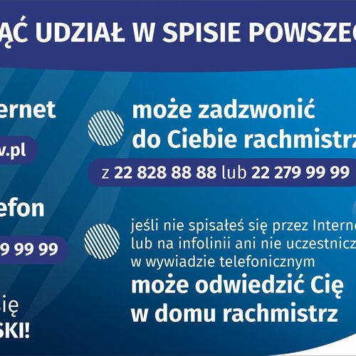 Obraz główny aktualności o tytule Jak wziąć udział w Spisie Powszechnym? 