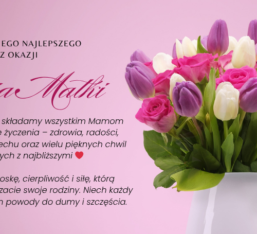 Obraz główny aktualności o tytule Życzenia dla wszystkich mam! 