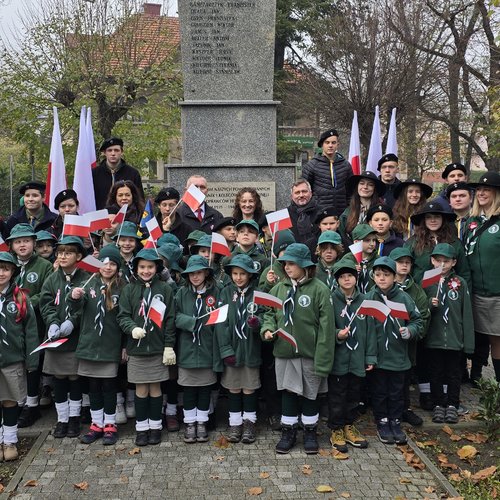 Obraz główny aktualności o tytule Uroczyste obchody Święta Niepodległości w Jaworzu 