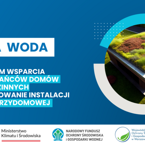 Obraz główny aktualności o tytule Ogłoszenie o III naborze – Program „Moja Woda” 