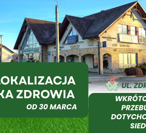 Obraz główny aktualności o tytule Ośrodek zdrowia tymczasowo zmienia lokalizację z powodu remontu 