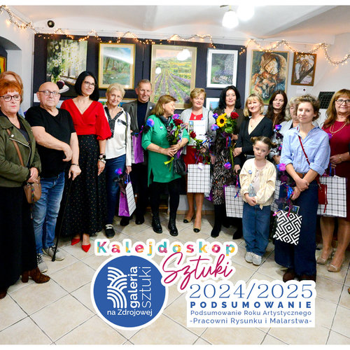 Obraz główny aktualności o tytule Otwarcie wystawy Kalejdoskop Sztuki w Jaworzu 