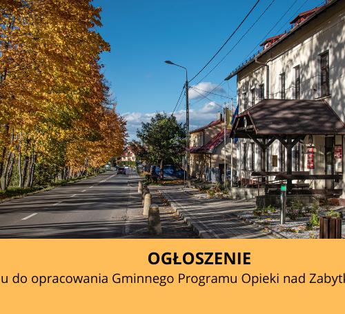 Obraz główny aktualności o tytule Ogloszenie o przystąpieniu do opracowania Gminnego Programu Opieki nad Zabytkami na lata 2025-2028 