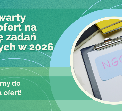 Obraz główny aktualności o tytule Ogłoszenie otwartego konkursu ofert na realizację zadań publicznych w 2026 r. 