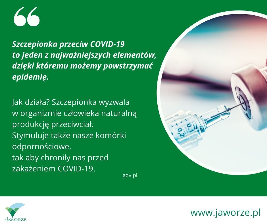 Jak działa szczepionka przeciw COVID-19? Szczepionka wyzwala w organizmie człowieka naturalną produkcję przeciwciał, oraz stymuluje nasze komórki odpornościowe.